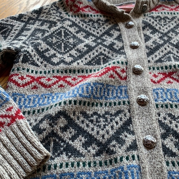 Fall River Knitting Mill Women’s Vintage Shetland wool cardigan Size M - Picture 4 of 9